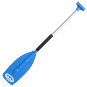 Crooked Creek Aluminum/Synthetic Paddle - Blue/Aluminum - 4'