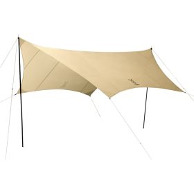 DOD Outdoors Itsuka Tarp + Poles Tan, One Size