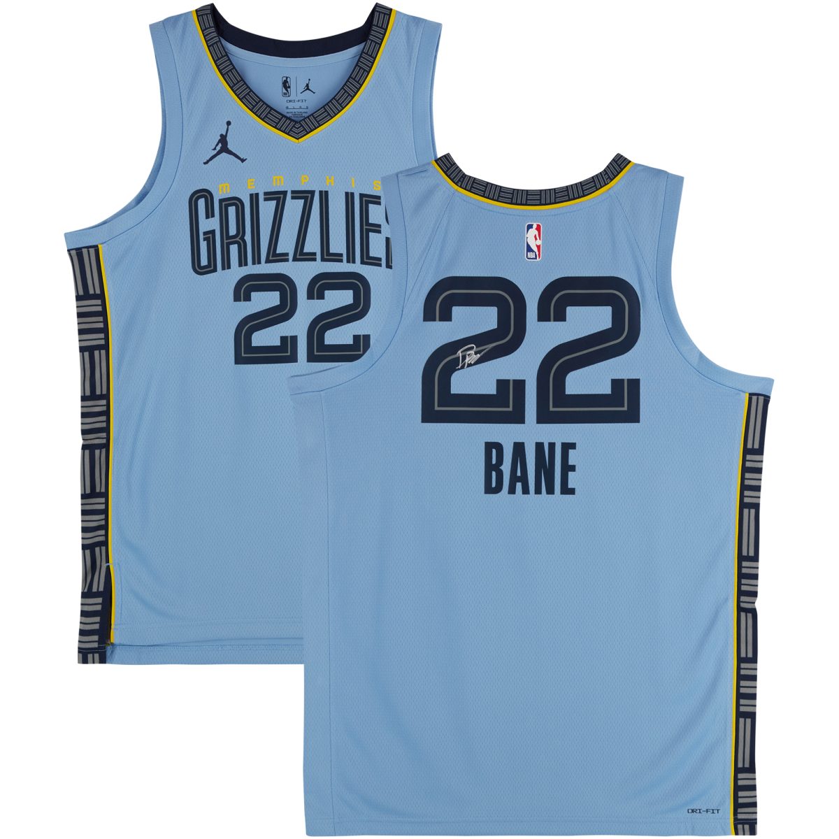 Desmond Bane Memphis Grizzlies Autographed Nike Light Blue Statement Swingman Jersey