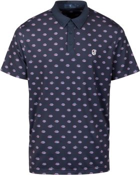 Extracurricular Bisou Men's Golf Polo - Blue, Size: Medium