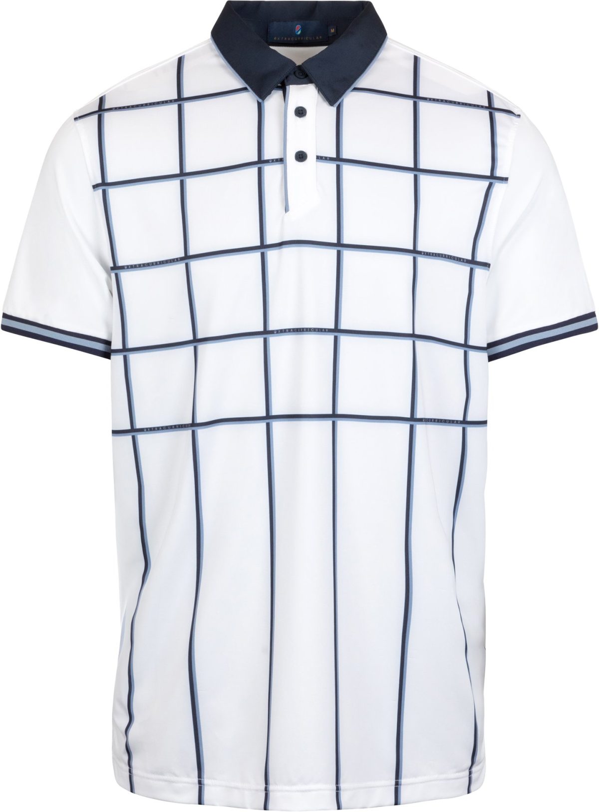 Extracurricular Ivan Men's Golf Polo - White, Size: Medium