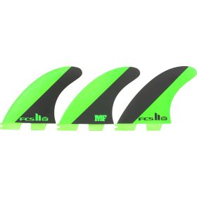 FCS Mick Fanning Performance Core Tri Surfboard Fins Green, L