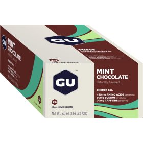 GU Energy Gel - 24 Pack Mint Chocolate, 24 PACK