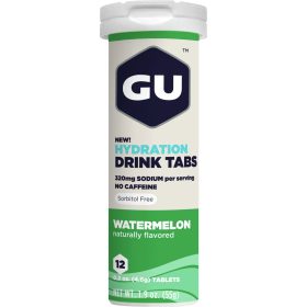 GU Hydration Drink Tabs - 8 Tube Pack Watermelon, 8tubes/box