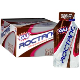 GU Roctane Energy Gel - 24 Pack Chocolate Raspberry, One Size