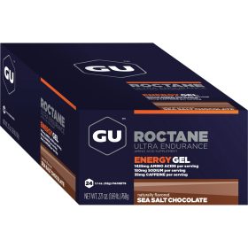 GU Roctane Energy Gel - 24 Pack Sea Salt Chocolate, One Size