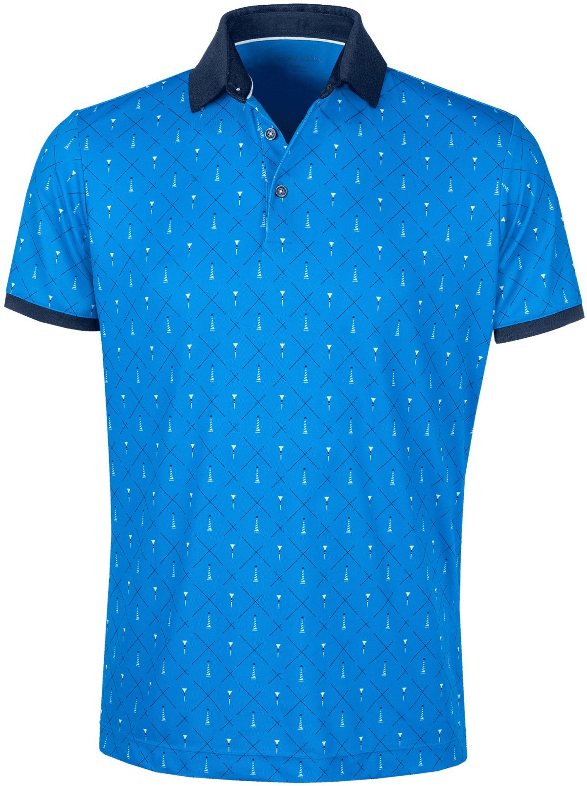 Galvin Green Manolo Men's Golf Polo - Blue, Size: Medium