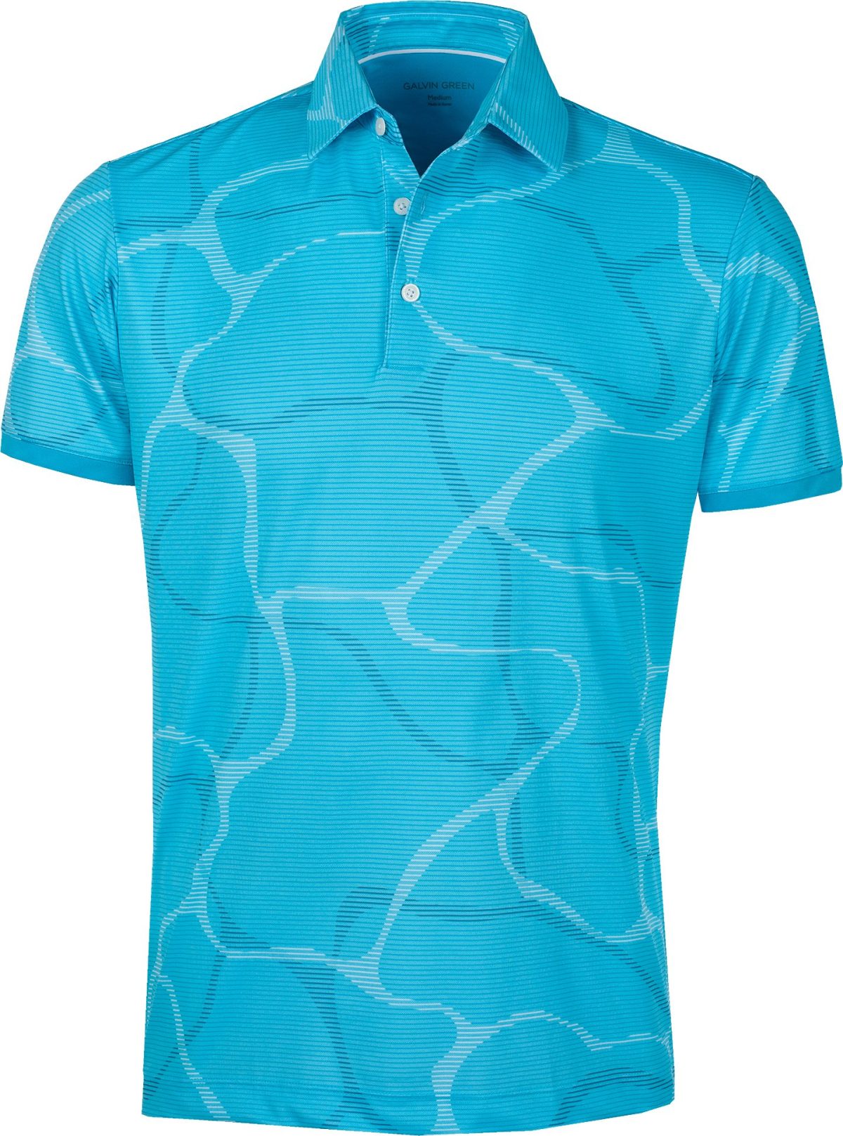 Galvin Green Markos Men's Golf Polo - Blue, Size: Medium