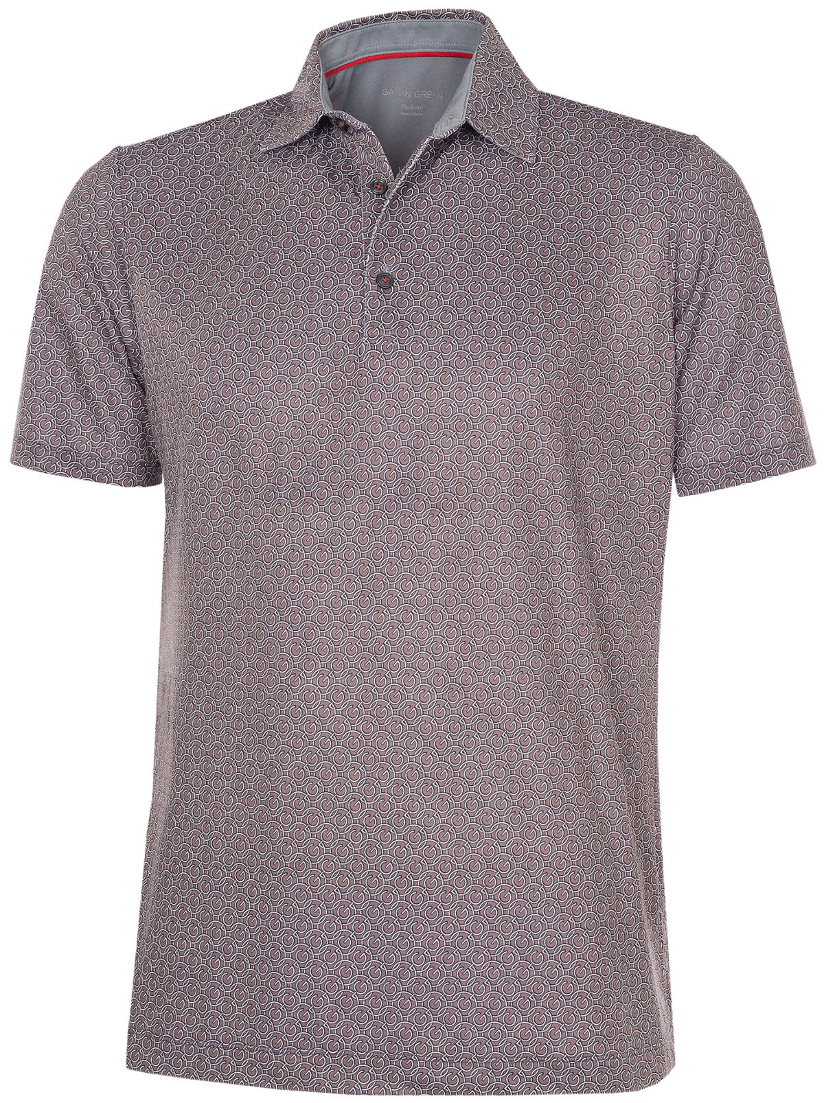 Galvin Green Mauro Men's Golf Polo - Grey, Size: Large