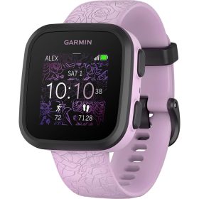 Garmin Bounce Sport Watch - Kids' Lilac Floral, 1.3in Display