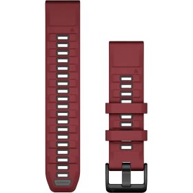 Garmin QuickFit Silicone Sport Watch Band Marsala/Graphite, 22mm