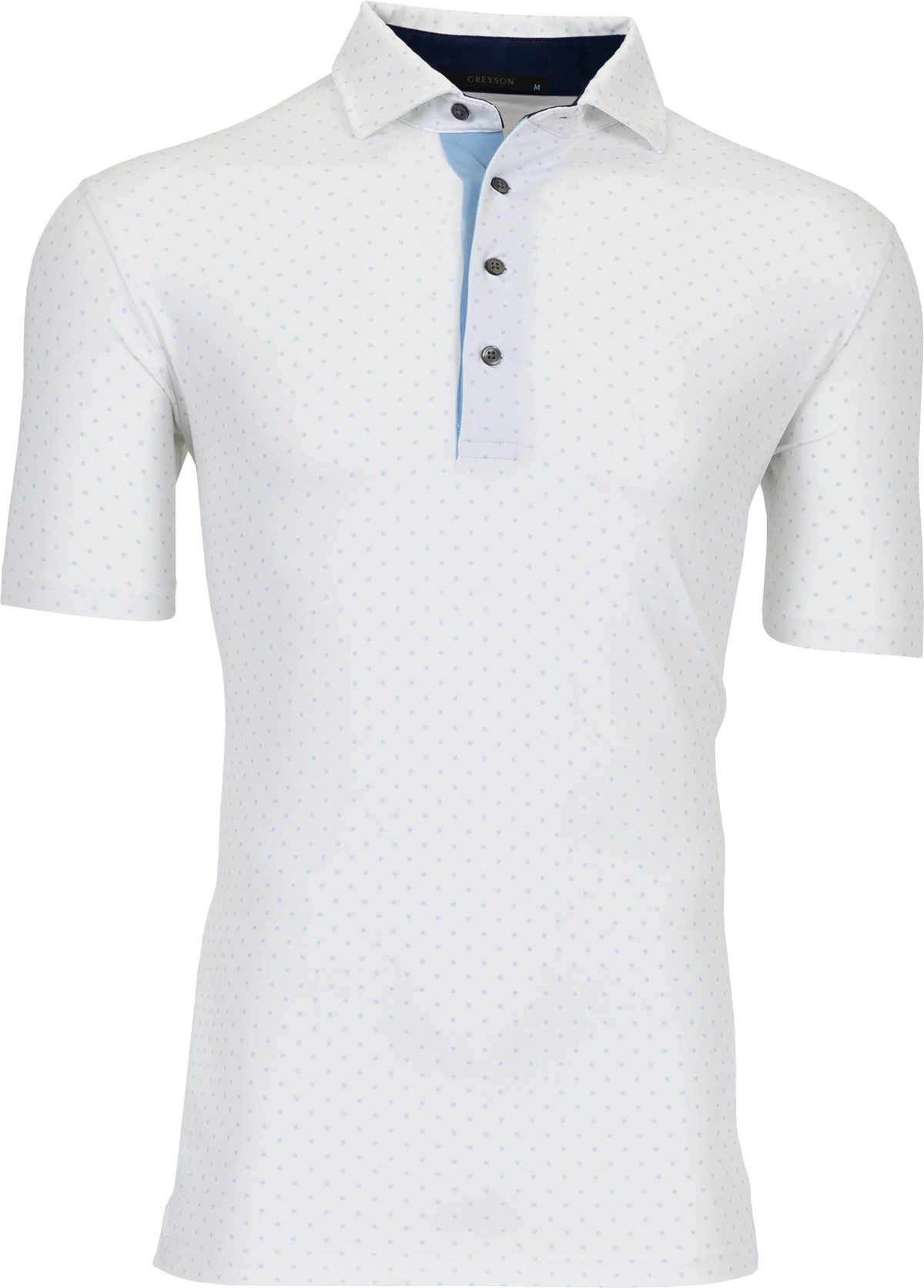 Greyson Icon Men's Golf Polo - White, Size: Small