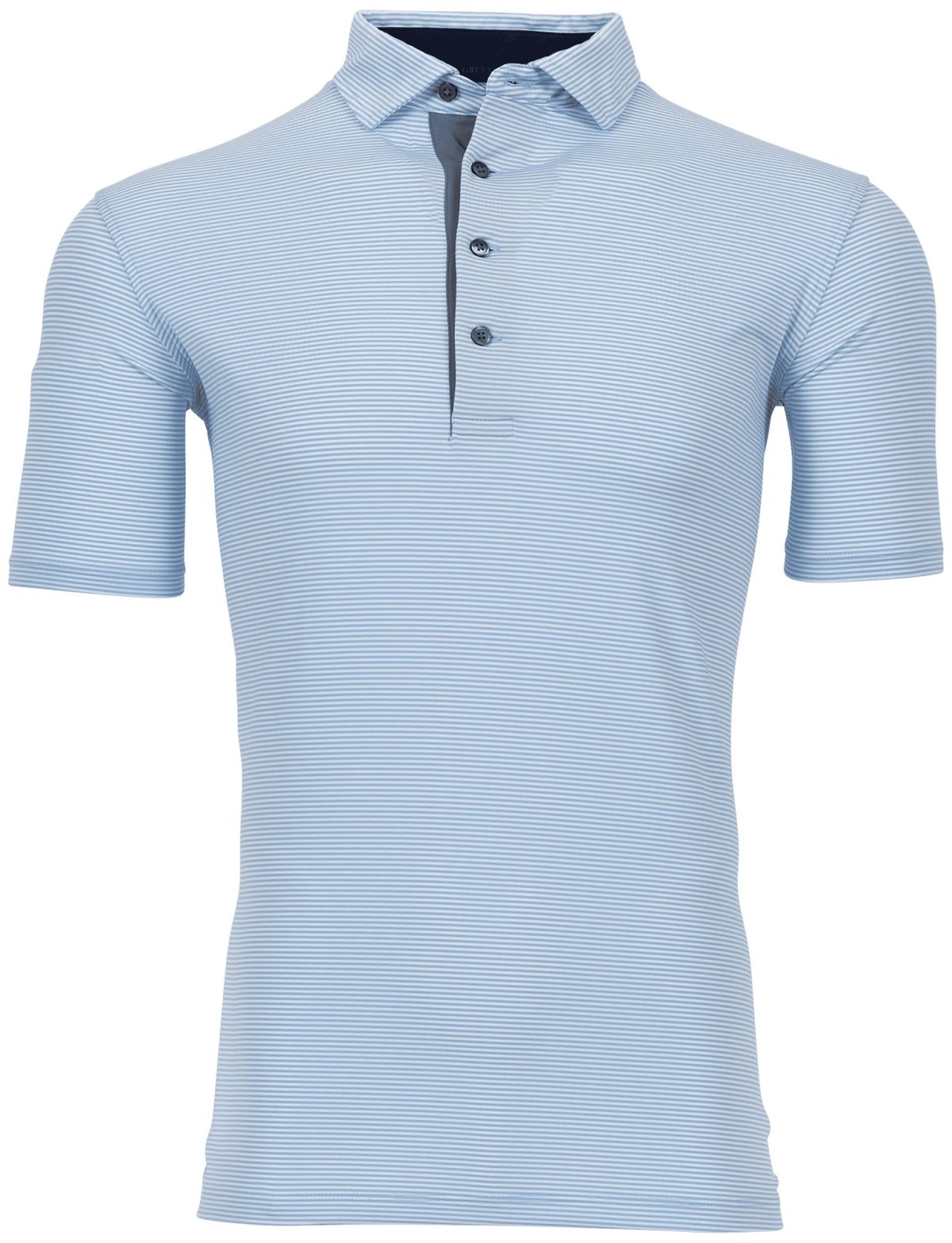 Greyson Saranac Men's Golf Polo - Blue, Size: Large