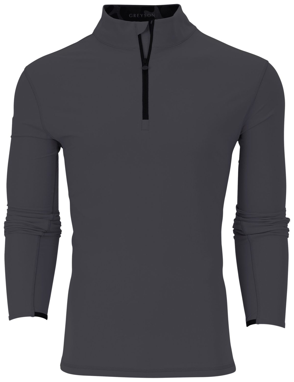 Greyson Tate Mockneck Quarter-Zip Men's Golf Pullover - Grey, Size: Medium