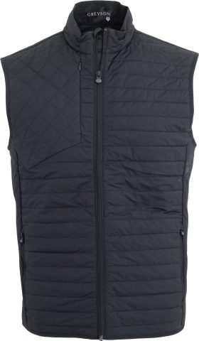 Greyson Yukon Ultralight Hybrid Men's Golf Vest - Black, Size: Small