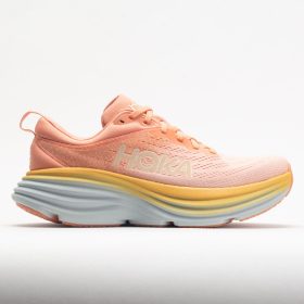 HOKA Bondi 8 Women's Running Shoes Shell Coral/Peach Parfait