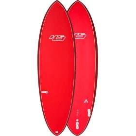 Haydenshapes Hypto Krypto FutureFlex - Future 3 Fin Surfboard Signal Red, 6ft 1in