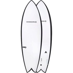 Haydenshapes Hypto Krypto Twin FutureFlex - Future Twin Fin Surfboard Clear, 5ft 11in