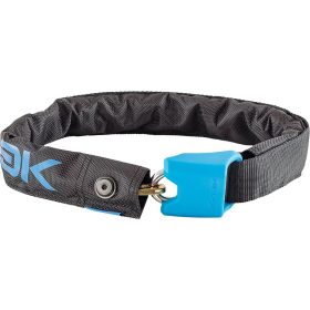 Hiplok Lite Wearable Hardened Steel Chain Lock Black and Cyan, 8mm