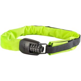 Hiplok Spin Wearable Combination Chain Lock Neon Yellow, One Size