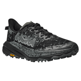 Hoka Speedgoat 6 GTX Waterproof Trail Running Shoes for Men - Black/Outer Orbit - 10M