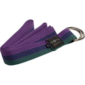 Hugger Mugger 8ft Cotton D-Ring Yoga Strap Multi, One Size