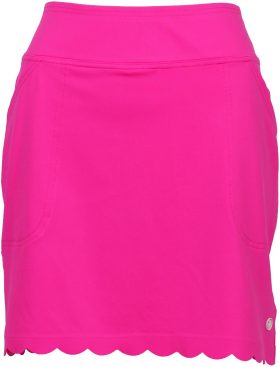 JoFit Womens Scallop 17 Inch Golf Skort - Pink, Size: X-Small