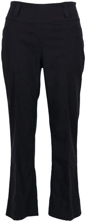 JoFit Womens Slimmer Crop Flare Golf Pants - Black, Size: X-Small