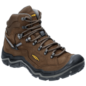 KEEN Durand II Mid Waterproof Hiking Boots for Men - Cascade Brown/Gargoyle - 13W