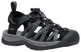 KEEN Whisper Sandals for Ladies - Black/Steel Grey - 10M