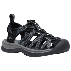 KEEN Whisper Sandals for Ladies - Black/Steel Grey - 7M