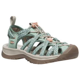 KEEN Whisper Sandals for Ladies - Granite Green/Peach Parfait - 11M