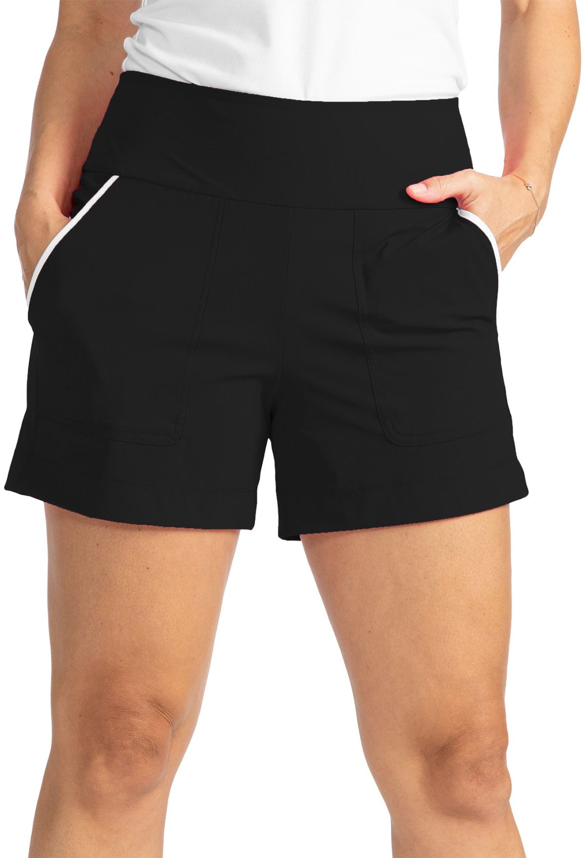 KINONA Womens Carry My Cargo Golf Shorts - Black, Size: X-Small