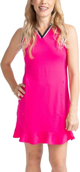 KINONA Womens Frill To Thrill Sleeveless Golf Dress - Pink, Size: X-Small