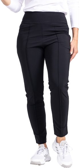 KINONA Womens Tailored Track Golf Pants - Black, Size: X-Small