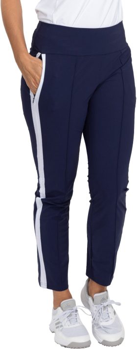 KINONA Womens Tailored Track Golf Pants - Blue, Size: X-Small