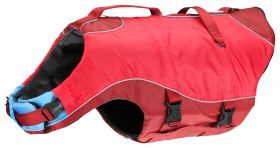 Kurgo Surf n' Turf Dog Life Jacket - Barn Red - Neck/12-23" Chest/18-25"