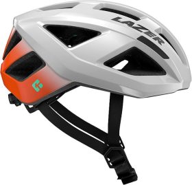 Lazer Adult Tonic KinetiCore Bike Helmet, Small, White/Orange