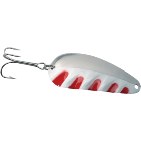 Lucky Strike Half Wave Spoon - Nickel/Red/White