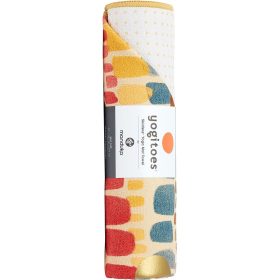 Manduka Yogitoes Printed Yoga Mat Towel Binda Squares, Standard