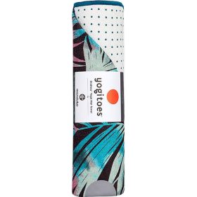 Manduka Yogitoes Printed Yoga Mat Towel Tropics Black, Standard