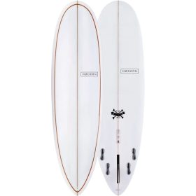 Modern Surfboards Love Child PU Surfboard Grey Org Pinlines, 6ft 4in