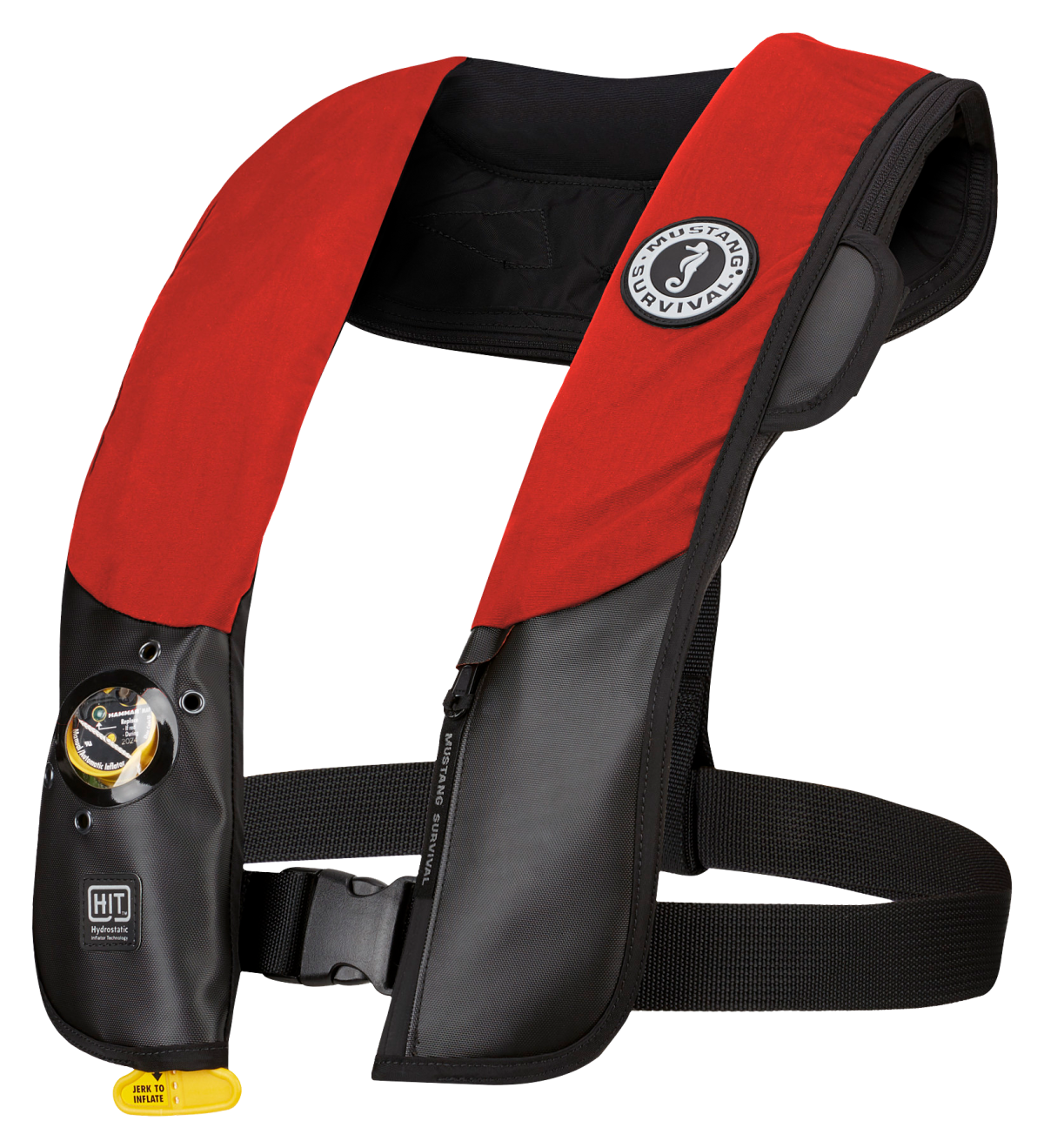 Mustang Survival HIT Hydrostatic Inflatable Life Vest - Red/Black