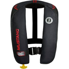 Mustang Survival M.I.T. 100 AA Inflatable Personal Flotation Device Black/Red, Universal Adult