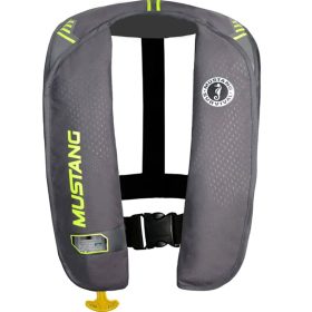 Mustang Survival M.I.T. 100 AA Inflatable Personal Flotation Device Gray/Flourescent Yellow Green, Universal Adult