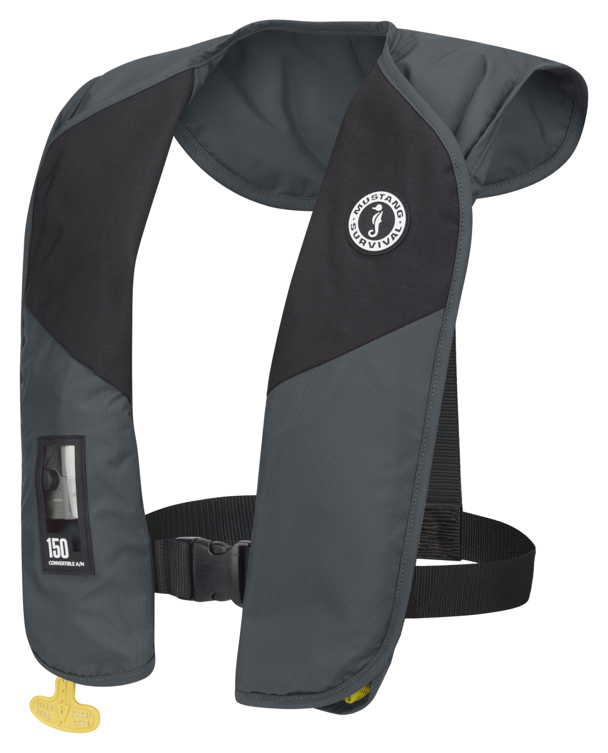 Mustang Survival MIT 150 Convertible A/M Inflatable Life Vest - Admiral Gray