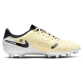 Nike Mens Nike Legend 10 Academy FG/MG - Mens Soccer Shoes Black/Lemonade/Metallic Gold Coin Size 11.0