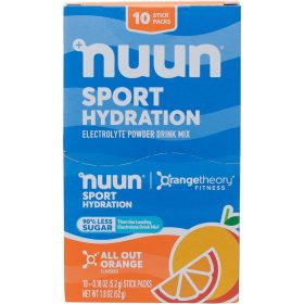 Nuun Sport Hydration Powder - 10-Pack All Out Orange, One Size