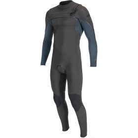 O'Neill Hyperfreak Fire 3/2mm+ Chest Zip Full Wetsuit - Men's Mniteoil/Cadet Blue, MS