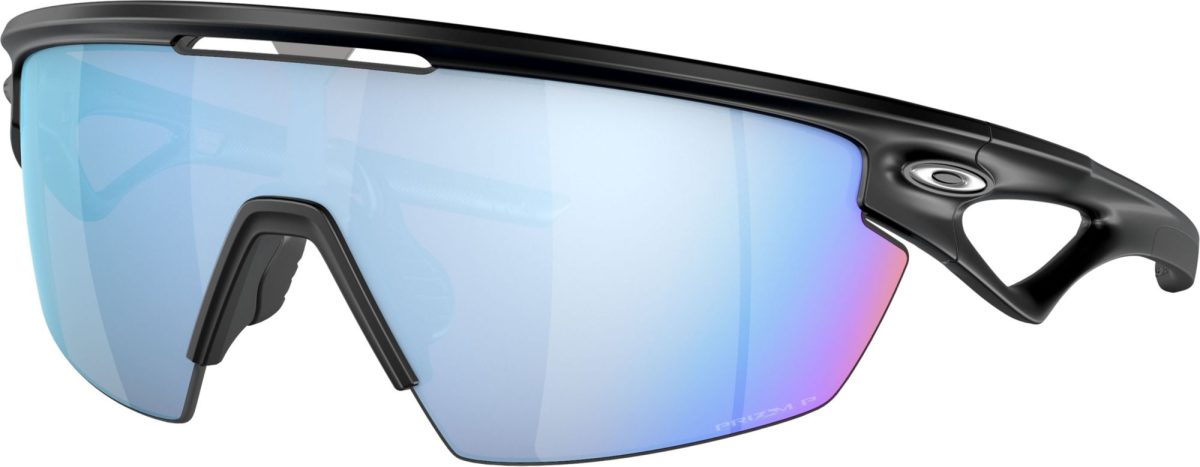 Oakley Adult Sphaera PRIZM Polarized Sunglasses, Men's, Matte Black/Prizm Deep Water Polarized